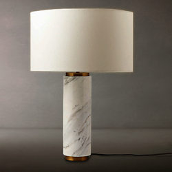 west elm Pillar Table Lamp, Marble